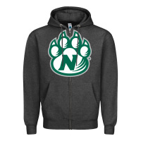 Charcoal Heather northwest missouri state bearcats Zipper Hoodie - FloraArt