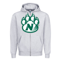 Heather Grey northwest missouri state bearcats Zipper Hoodie - FloraArt
