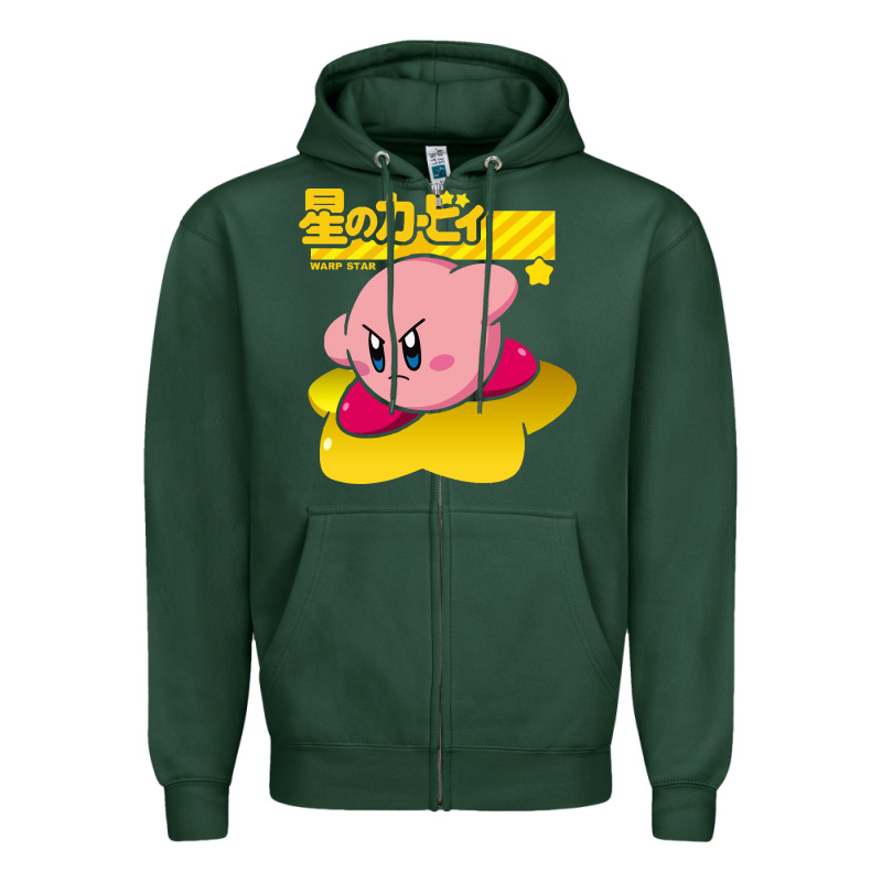 Kirby Men's Pink Zipper Hoodie by FloraArt | Teevron