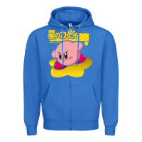 True Royal kirby men's pink Zipper Hoodie - FloraArt