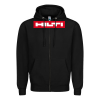 Black hilti Zipper Hoodie - FloraArt