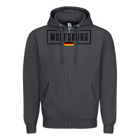 Smoke wolfsburg deutschland germany german flag Zipper Hoodie - FloraArt