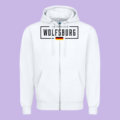Wolfsburg Deutschland Germany German Flag Zipper Hoodie Designed By Floraart