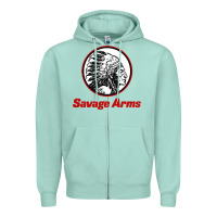 Seafoam Savage Arms Zipper Hoodie - FloraArt