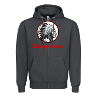 Smoke Savage Arms Zipper Hoodie - FloraArt