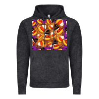 Vintage Black Candy Pattern Vintage Hoodie - CowhideDigitalArt