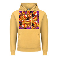 Vintage Mustard Candy Pattern Vintage Hoodie - CowhideDigitalArt