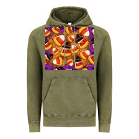 Vintage Olive Candy Pattern Vintage Hoodie - CowhideDigitalArt