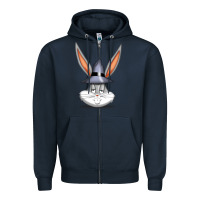 Navy bugs bunny Zipper Hoodie - FloraArt