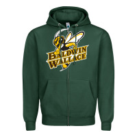Sports Green baldwin wallace university yellowjackets Zipper Hoodie - FloraArt