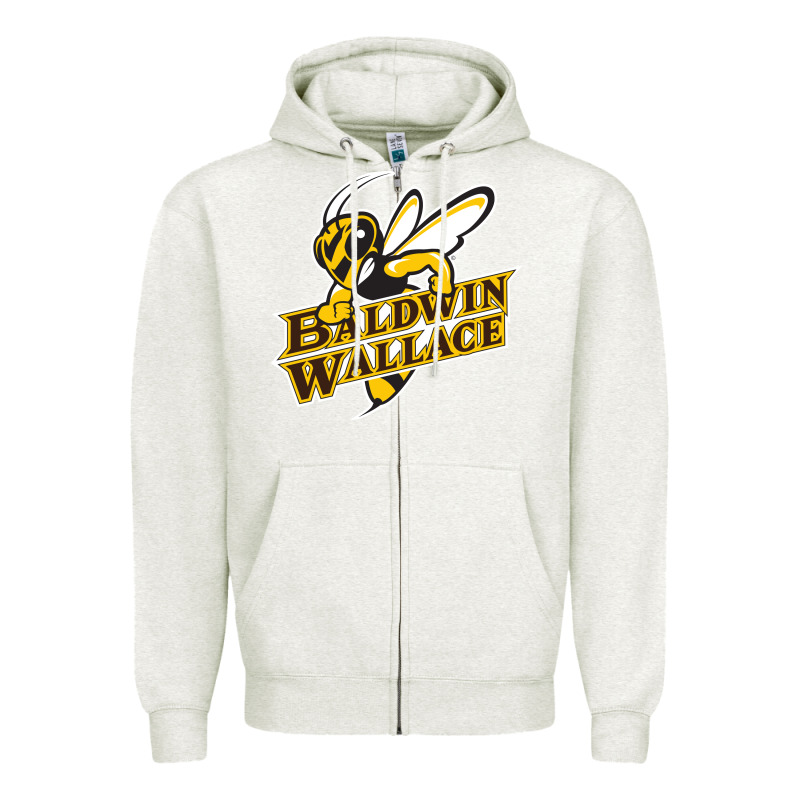 Baldwin Wallace University Yellowjackets Zipper Hoodie by FloraArt | Teevron