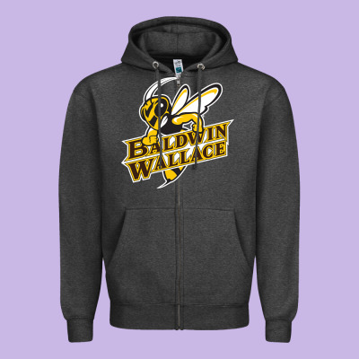Baldwin Wallace University Yellowjackets Zipper Hoodie Designed By Floraart