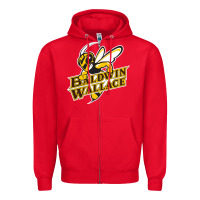 Red Baldwin wallace university yellowjackets Zipper Hoodie - FloraArt