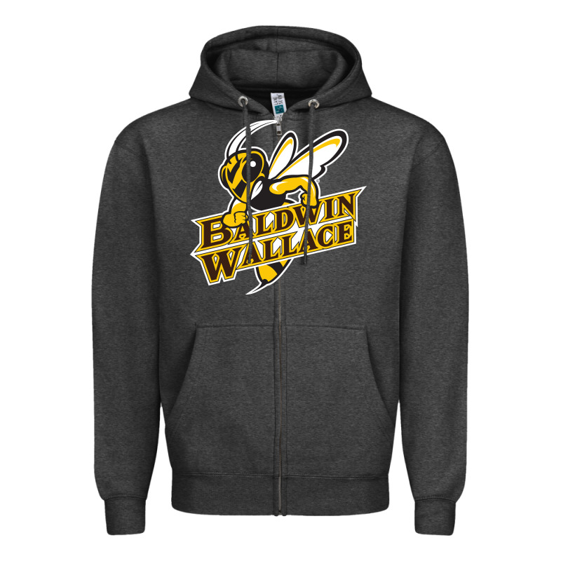 Baldwin Wallace University Yellowjackets Zipper Hoodie by FloraArt | Teevron