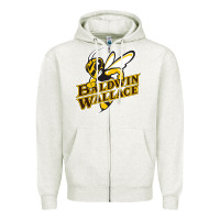 Oatmeal Heather Baldwin wallace university yellowjackets Zipper Hoodie - FloraArt