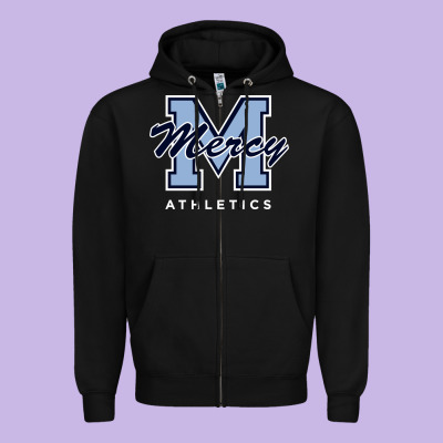 Mercy High School (burlingame, California) Zipper Hoodie Designed By Floraart