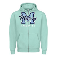 Seafoam mercy high school (burlingame, california) Zipper Hoodie - FloraArt