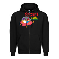 Black Secret Squirrel  51 Zipper Hoodie - FloraArt