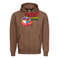 Chestnut Secret Squirrel  51 Zipper Hoodie - FloraArt