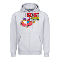 Heather Grey Secret Squirrel  51 Zipper Hoodie - FloraArt