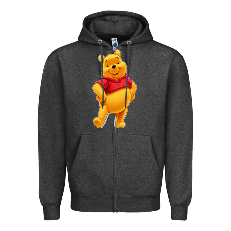 Pooh Zipper Hoodie by FloraArt | Teevron