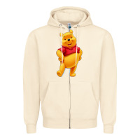 Sandshell pooh Zipper Hoodie - FloraArt
