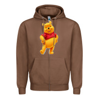 Chestnut pooh Zipper Hoodie - FloraArt