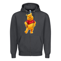 Smoke pooh Zipper Hoodie - FloraArt