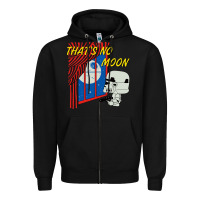 Black thats no moon Zipper Hoodie - FloraArt