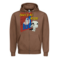 Chestnut thats no moon Zipper Hoodie - FloraArt