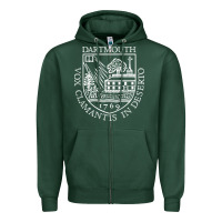 Sports Green dartmouth newspaper Zipper Hoodie - FloraArt