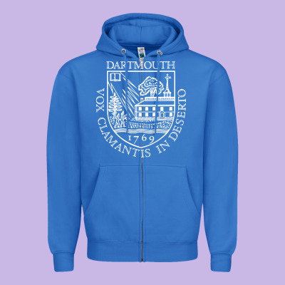 Dartmouth Newspaper Zipper Hoodie Designed By Floraart