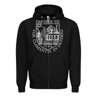 Black dartmouth newspaper Zipper Hoodie - FloraArt