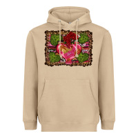 Mushroom Western Background Valentine's Day Heavyweight Hoodie - RanaPortraitStore