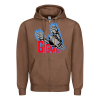 Chestnut Gigantor Essentia Zipper Hoodie - FloraArt