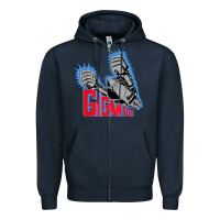 Navy Gigantor Essentia Zipper Hoodie - FloraArt