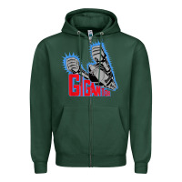 Sports Green Gigantor Essentia Zipper Hoodie - FloraArt