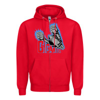Red Gigantor Essentia Zipper Hoodie - FloraArt