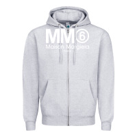 Heather Grey mm6 maison margiela Zipper Hoodie - FloraArt