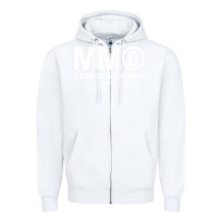 White mm6 maison margiela Zipper Hoodie - FloraArt
