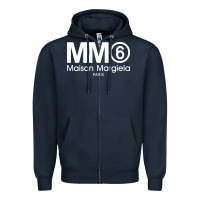Navy mm6 maison margiela Zipper Hoodie - FloraArt