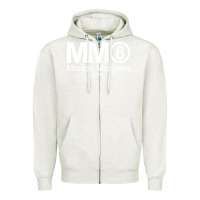 Oatmeal Heather mm6 maison margiela Zipper Hoodie - FloraArt