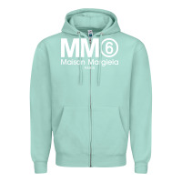 Seafoam mm6 maison margiela Zipper Hoodie - FloraArt