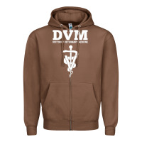 Chestnut Doctor of Veterinary Medicine DVM Veterinarian Vet Tech Zipper Hoodie - FloraArt
