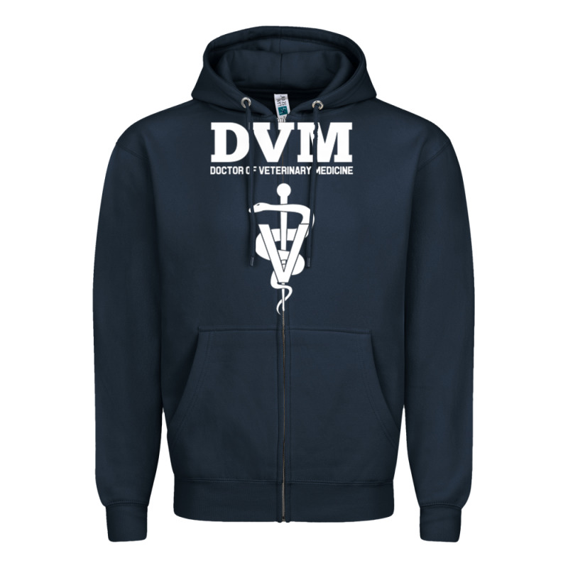 Doctor Of Veterinary Medicine Dvm Veterinarian Vet Tech Zipper Hoodie by FloraArt | Teevron
