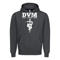Smoke Doctor of Veterinary Medicine DVM Veterinarian Vet Tech Zipper Hoodie - FloraArt