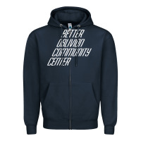 Navy Better Oblivion Community Center Zipper Hoodie - FloraArt