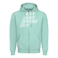 Seafoam Better Oblivion Community Center Zipper Hoodie - FloraArt