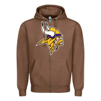 Chestnut Team Of Minnesota American Football Zipper Hoodie - FloraArt