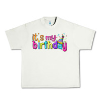 Pistachio it's my birthday Urban Heavy Tee - BundleAndBundleShop